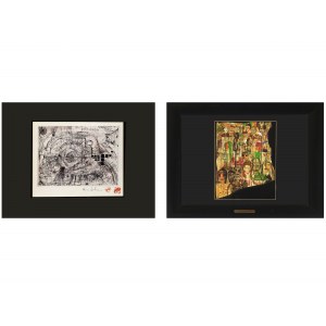 Friedensreich Hundertwasser, Vienne 1928 - 2000 Brisbane, lot mixte : 2 tirages d'art de motifs connus