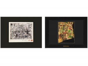 Friedensreich Hundertwasser, Viedeň 1928 - 2000 Brisbane, zmiešaná položka: 2 umelecké výtlačky známych motívov