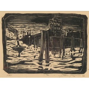 Hans Fronius, Sarajevo 1903 - 1988 Mödling, Harbour motif