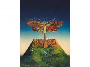 Rudolf Hausner, Vienne 1914 - 1995 Mödling, arbre à papillons