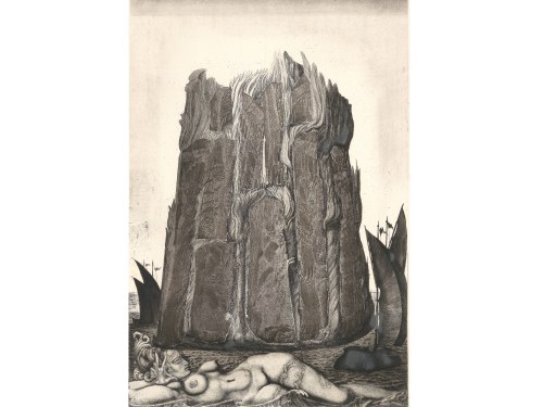 Ernst Fuchs, Vienna 1930 - 2015 Vienna, The Tower of Babel II