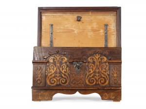 Small chest, alpine, dated 1706