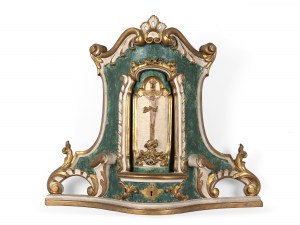 Mały barokowy relikwiarz, połowa XVIII wieku