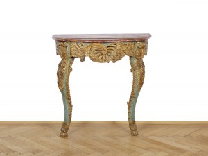 Konzolový stolek, jižní Německo nebo severní Itálie, polovina 18. století