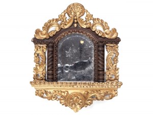 Zrcadlo s rámem v barokním stylu