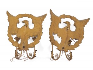 Pair of wall appliqués in Empire style, around 1900