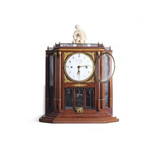 Elegant commode clock, Erhard Karbacher Vienna, around 1800