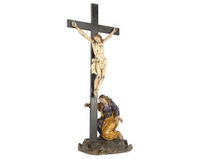 Crucifixion with Mary Magdalene, Italy/Naples?, 17th century