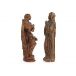 Figurenpaar, Maria als Jungfrau und trauernde Maria, 19. Jahrhundert?