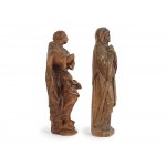 Dvojica figúr, Mária ako Panna a smútiaca Mária, 19. storočie?