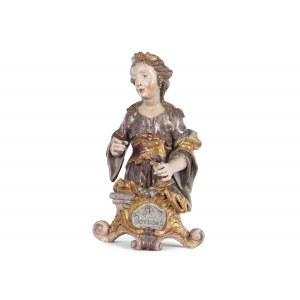 South German master, Saint Barbara, mid 18th century