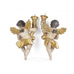 Para barokowych aniołów, południowe Niemcy, połowa XVIII wieku