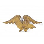 Lot mixte : sculpture, relief, aigle, aigle bicéphale, aigle en céramique