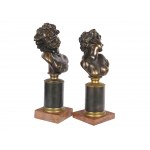 Ariadne und Bacchus, Paar Bronzen