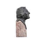 Benno Elkan, Dortmund 1877 - 1960 Londýn, Portrétní busta pána s maltézským křížem