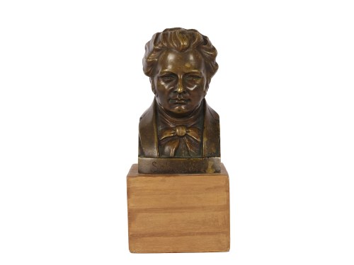 Josef Josephu, Breitensee 1889 - 1970 New York, portrait bust of Franz Schubert