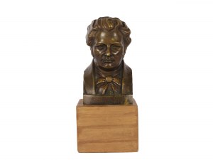 Josef Josephu, Breitensee 1889 - 1970 New York, portrétní busta Franze Schuberta