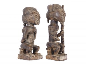 Pair of sculptures, Africa