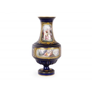 Vase mit floralen Medaillons, Sèvres