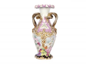 Vase mit Schlangenhenkeln, um 1900