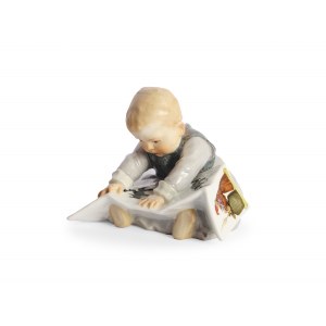 Jeune fille avec un livre, Hentschelkind, Meissen