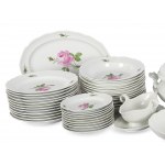 Dinner service, 59-piece, Meissen, Rose decor