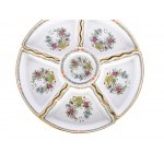 Service bowls on round plate, Herend, Fleurs des Indes/Indian Basket Multicolour