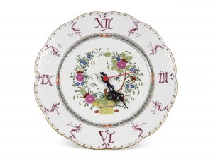 Horloge murale, Herend, Fleurs des Indes/Indian Basket Multicolour