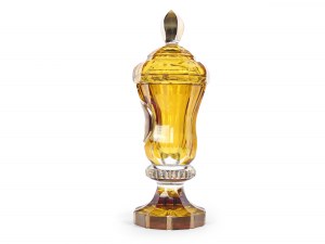 Coupe en verre, Biedermeier, vers 1840