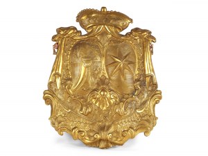 Coat of arms cartouche with Austrian ducal hat, mid 18th century
