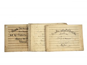 Vincenzo Bellini, Katania 1801 - 1835 Puteaux, livres de musique manuscrits du compositeur