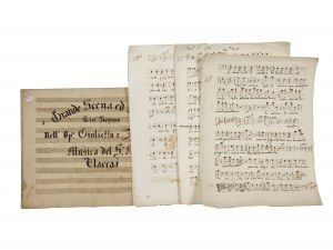 Vincenzo Bellini, Katania 1801 - 1835 Puteaux, odręczne zapisy nutowe kompozytora