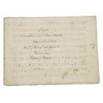 Vincenzo Bellini, Katania 1801 - 1835 Puteaux, odręczne zapisy nutowe kompozytora