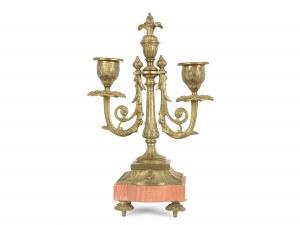Small chandelier, two-armed, Louis XVI, around 1900 
