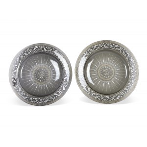 Pair of plates, Lobmeyr, Indian series