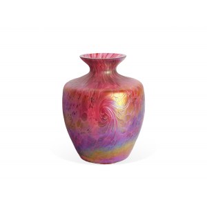 Secesia, sklenená váza 