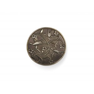 Brooch with birds and flowers, design attributed to Karl Hagenauer, Werkstätte Hagenauer, around 1920