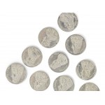 Malá plechovka s 10 striebornými mincami, CORONAS CORONIS ADDE