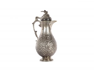 Oriental silver jug