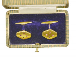 Pair of cufflinks, Art Nouveau, around 1900