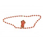 Coral necklace with a pendant