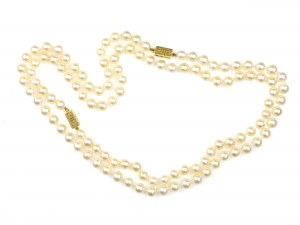 Paire de colliers de perles