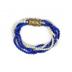 Six-row pearl bracelet