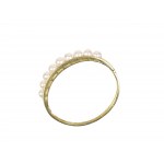 Bangle with 9 pearls