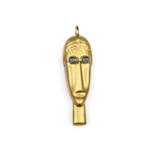 Pendant & brooch in the shape of a mask