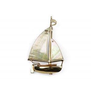 Brooch in the shape of a sailing ship
