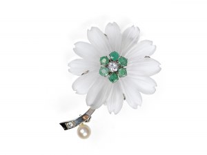 Broche en forme de fleur