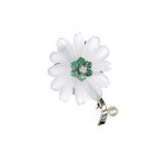 Broche en forme de fleur