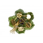 Brooch in the shape of a bouquet of flowers