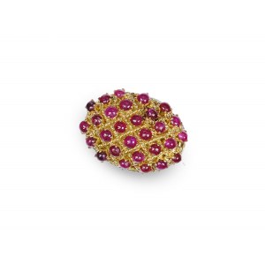 Brooch with rubies